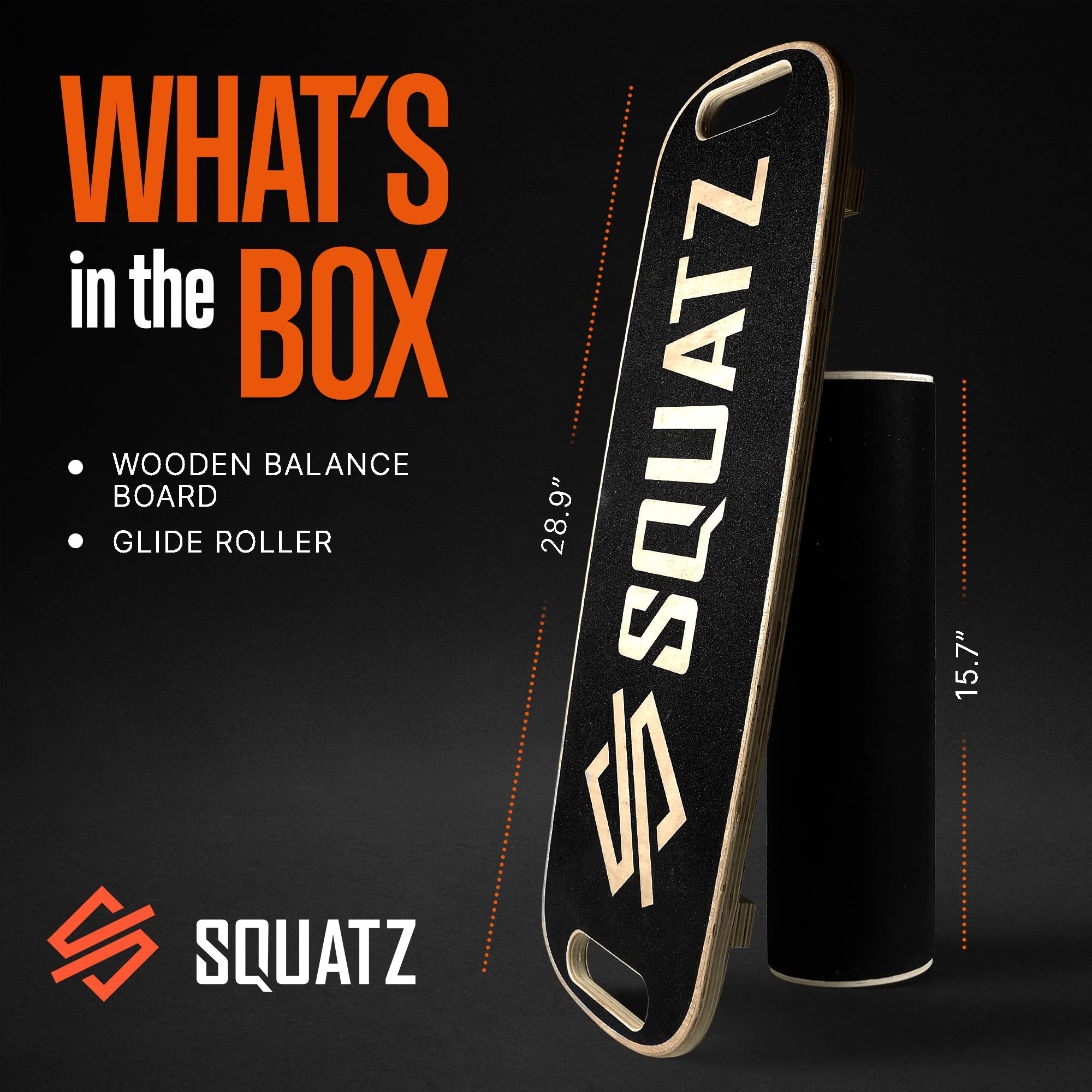 Amazon | SQUATZ 木製バランスボード スタンディングデスク 抗