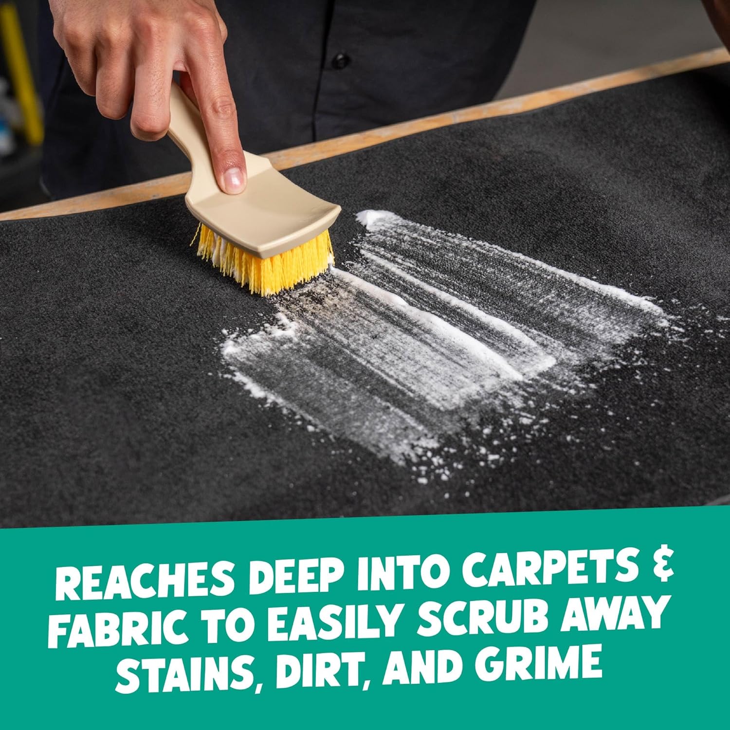 Chemical Guys Induro 7 Heavy Duty Nifty Carpet & Upholstery Detailing Brush 2 Pack – Deep Cleaning Brushes for Fabric, Carpet, and Upholstery - for Automotive, RV, and Home Interior Detailing