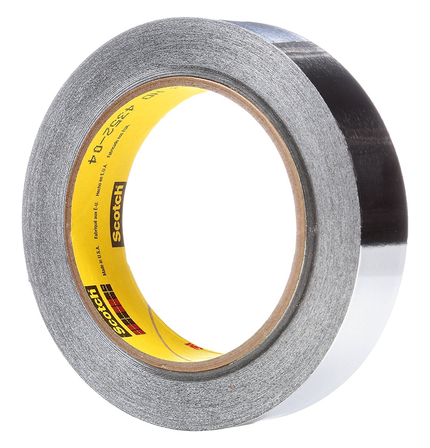 3M 05674-case High Temperature Aluminum Foil Tape 433 Silver, 1" x 60 yd. 3.6 mL (Pack of 36)