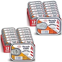 Vista 8 de Beach Cliff Wild Caught Sardines in Louisiana Hot Sauce, lata de 3.75 onzas (paquete de 12) – 0.49 oz de proteína por porción, sin gluten, apto