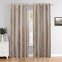 Vista 137 de Maritime Ocean Cafe Curtains,Anchors Nautical Art Blackout Tier Curtain Multilayer Polyester Short Kitchen Drapes 2 Pack 26X24 Inches Anclajes