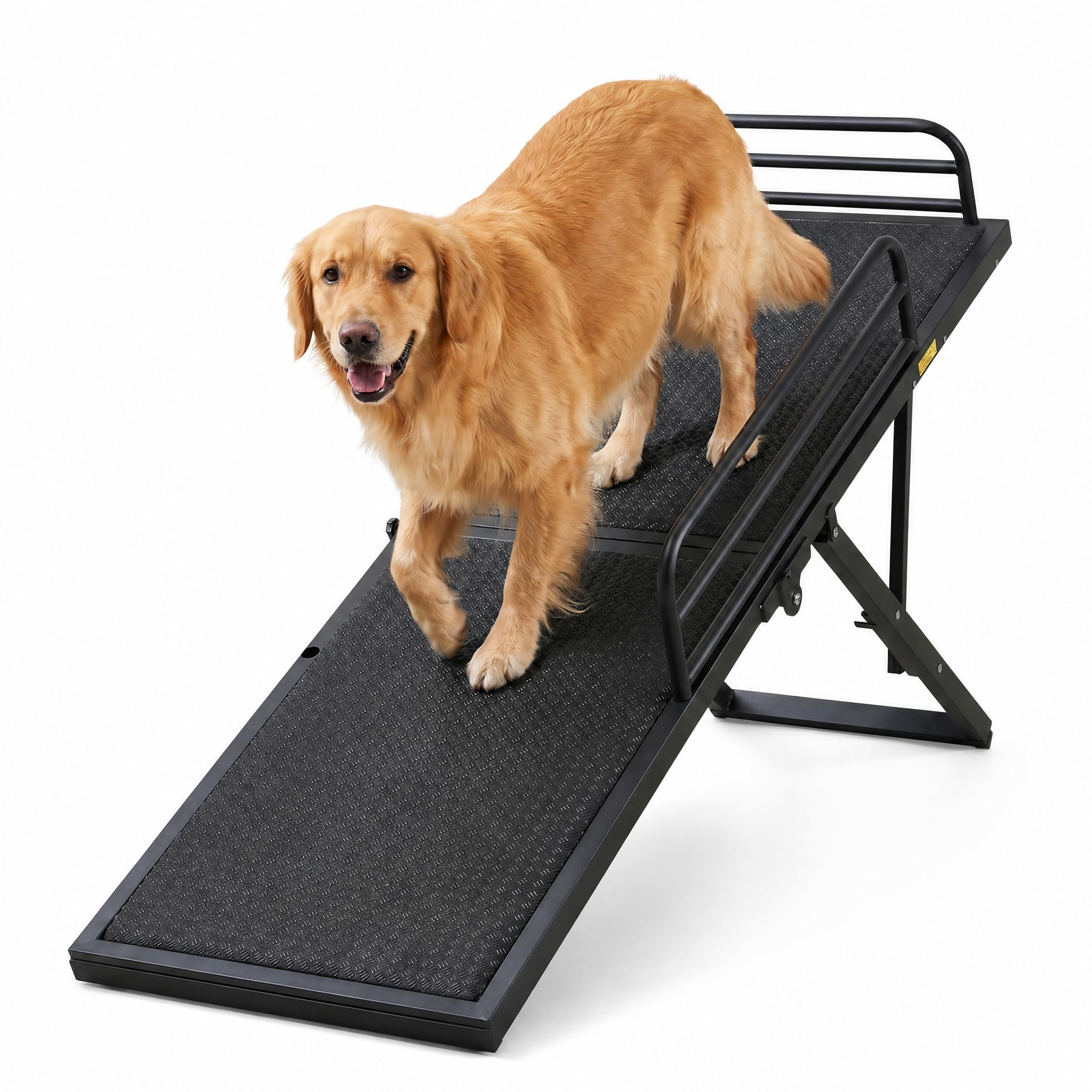 unipaws Dog Ramp for Bed and Couch, 5-Level Adjustable Height and Foldable