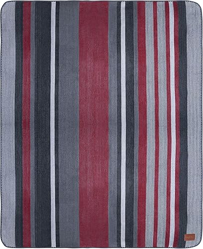 Miniatura 5 de Qisu - Manta de lana de alpaca, tamaño queen, hermosa, cálida, a rayas, 85 x 65 pulgadas, ultrasuave, hipoalergénica y transpirable, tela que no