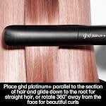 ghd Platinum+ Styler ― 1" Flat Iron Hair Straightener, Professional Ceramic Hair Styling Tool for Stronger Hair, More Shine, & More Color Protection ― Black