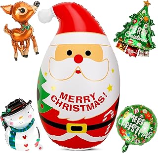 クリスマス バルーン 大きい 5点 ロッキング バルーン 高さ約110cm クリスマス 飾り バルーン クリスマス 風船 パーティーグッズ クリスマスツリー サンタ 雪だるま バルーン