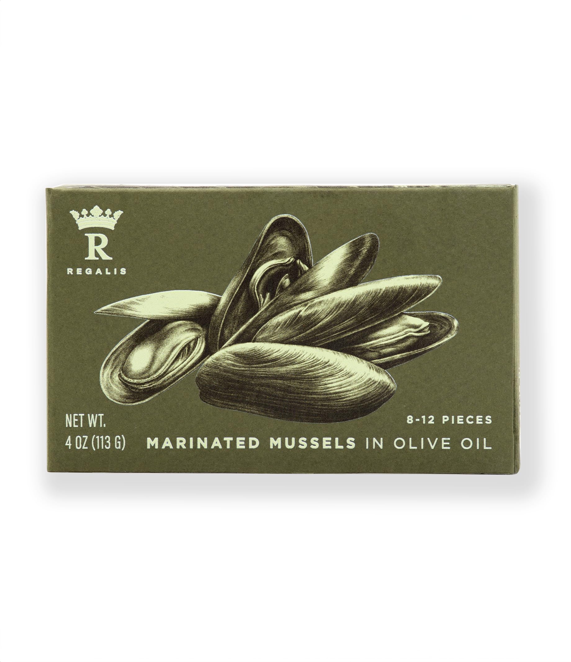 Regalis Foods, Mussels Marinated In Olive Oil, 4 Ounce