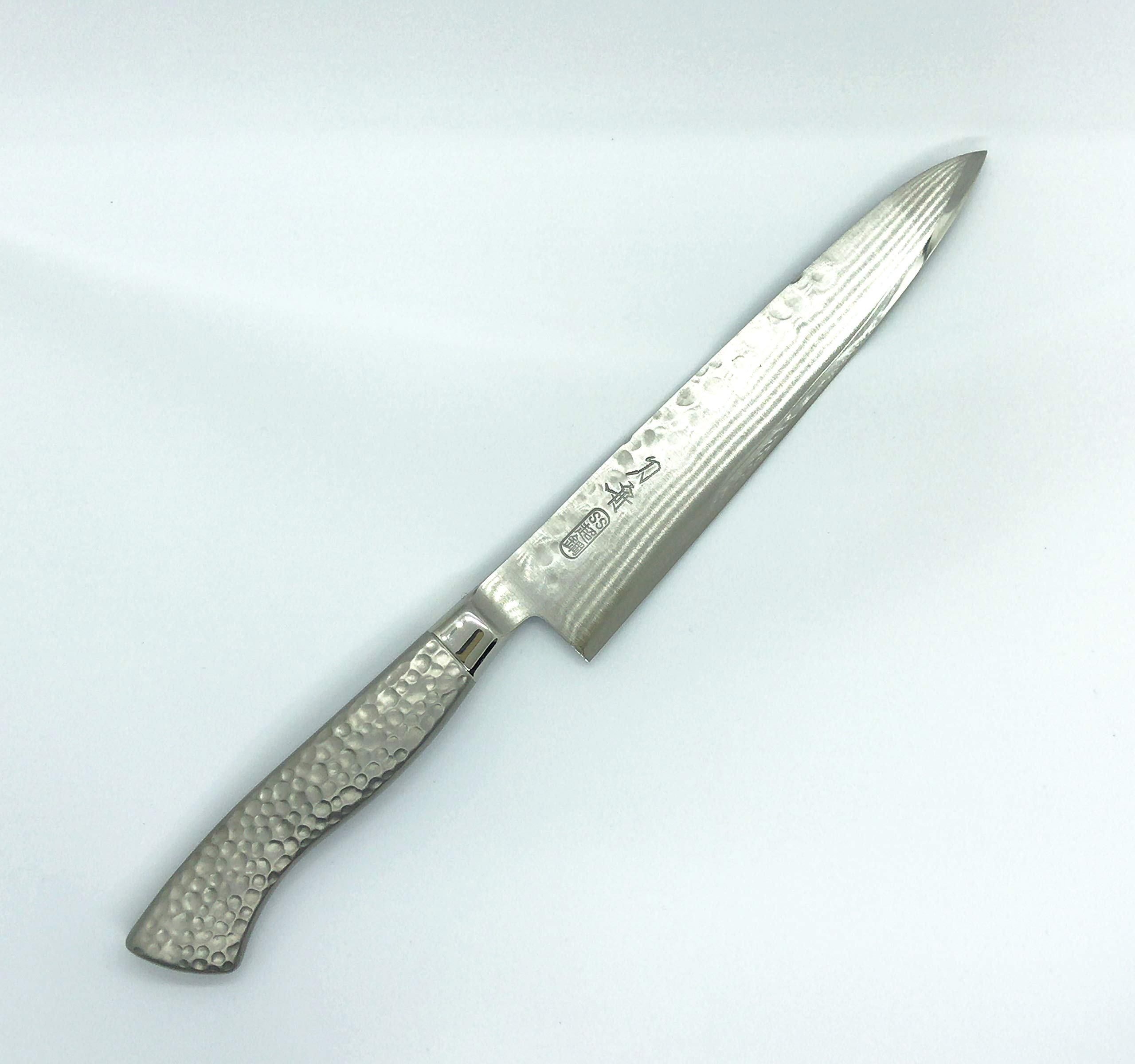 「刀舟」　鎚目八角モナカ　自在三徳170ミリ 2点セット 関包丁 「刀舟」 鎚目八角モナカ 自在三徳170ミリ