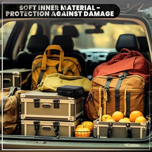 Miniatura 7 de 2 fundas rígidas pequeñas con espuma – Caja pequeña impermeable de 4.92 x 2.95 pulgadas, contenedores geocache – Funda parcialmente impermeable con