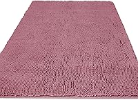 Vista 49 de Yeaban Juego de alfombras de baño verde manzana 2 piezas (20" x 32" y 17" x 24"), tapetes de baño de felpilla gruesa Alfombras de baño absorbentes