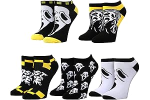Ghostface Scream Ankle Socks for Women - 5-Pack