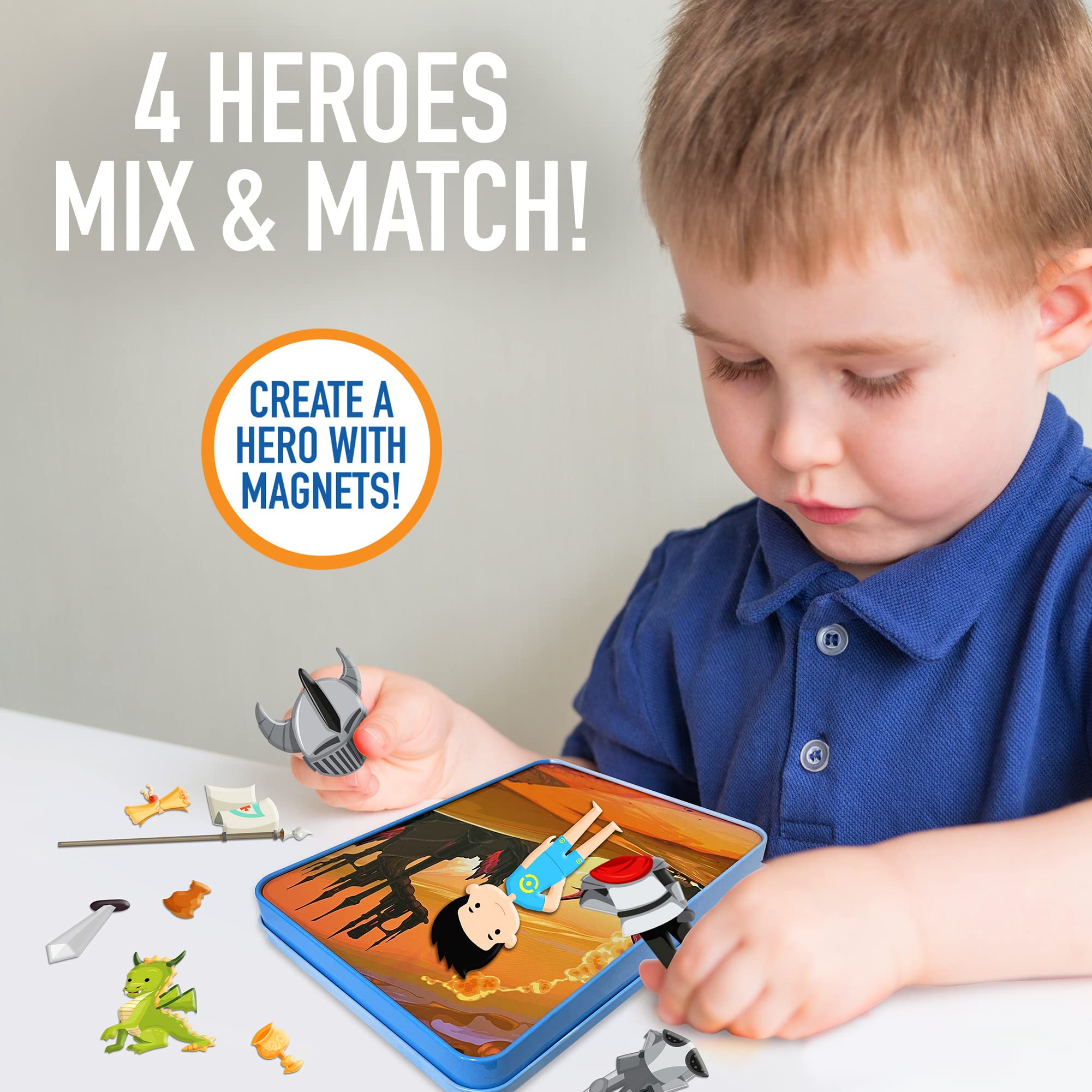 Amazon.com: Hapinest Magnetic Heroes Pretend and Play Travel