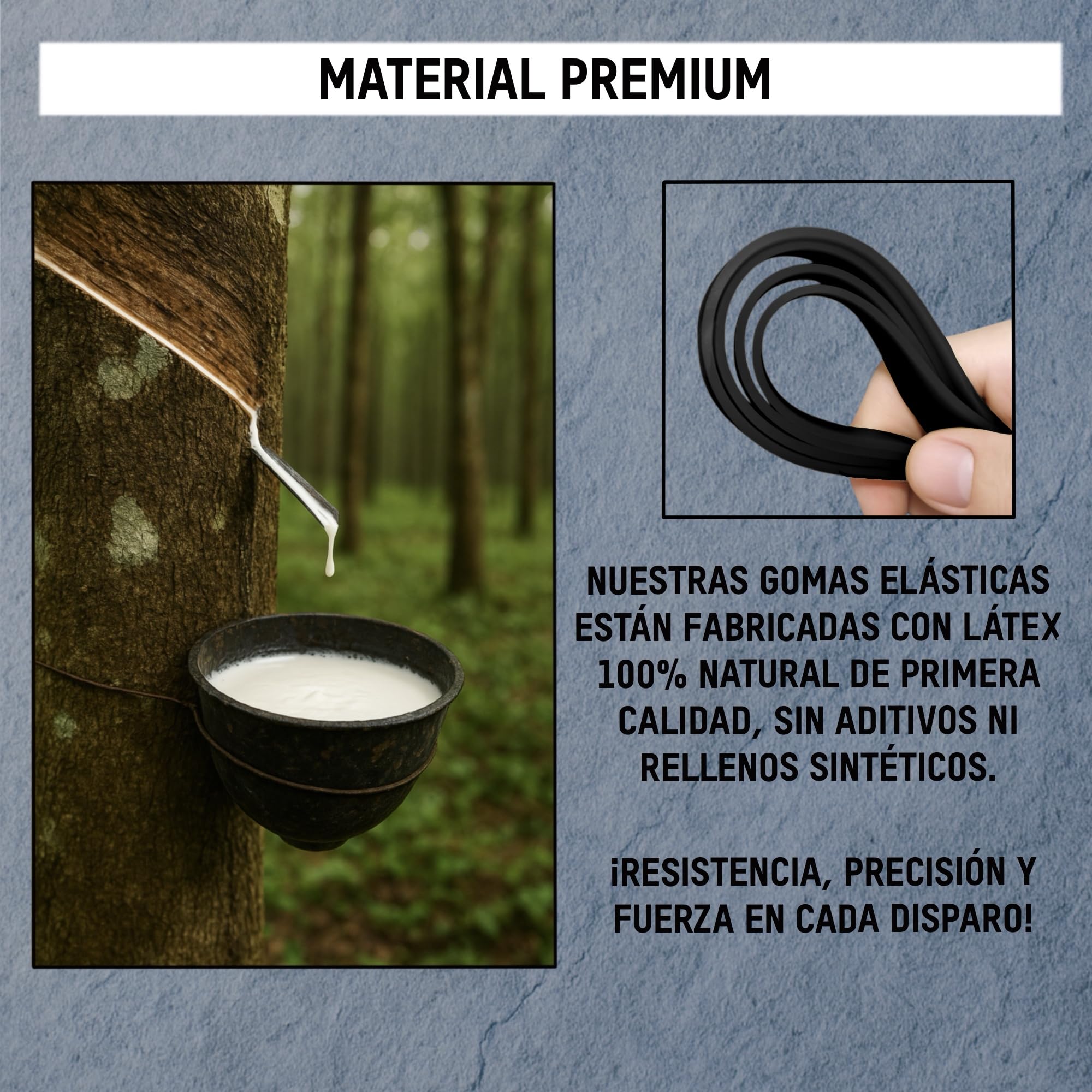 VENTURA SPORT PRO Gomas Elásticas Premium para Tirachinas – Pack 10 Unidades | Color Negro 1 mm Máxima Potencia — view 7