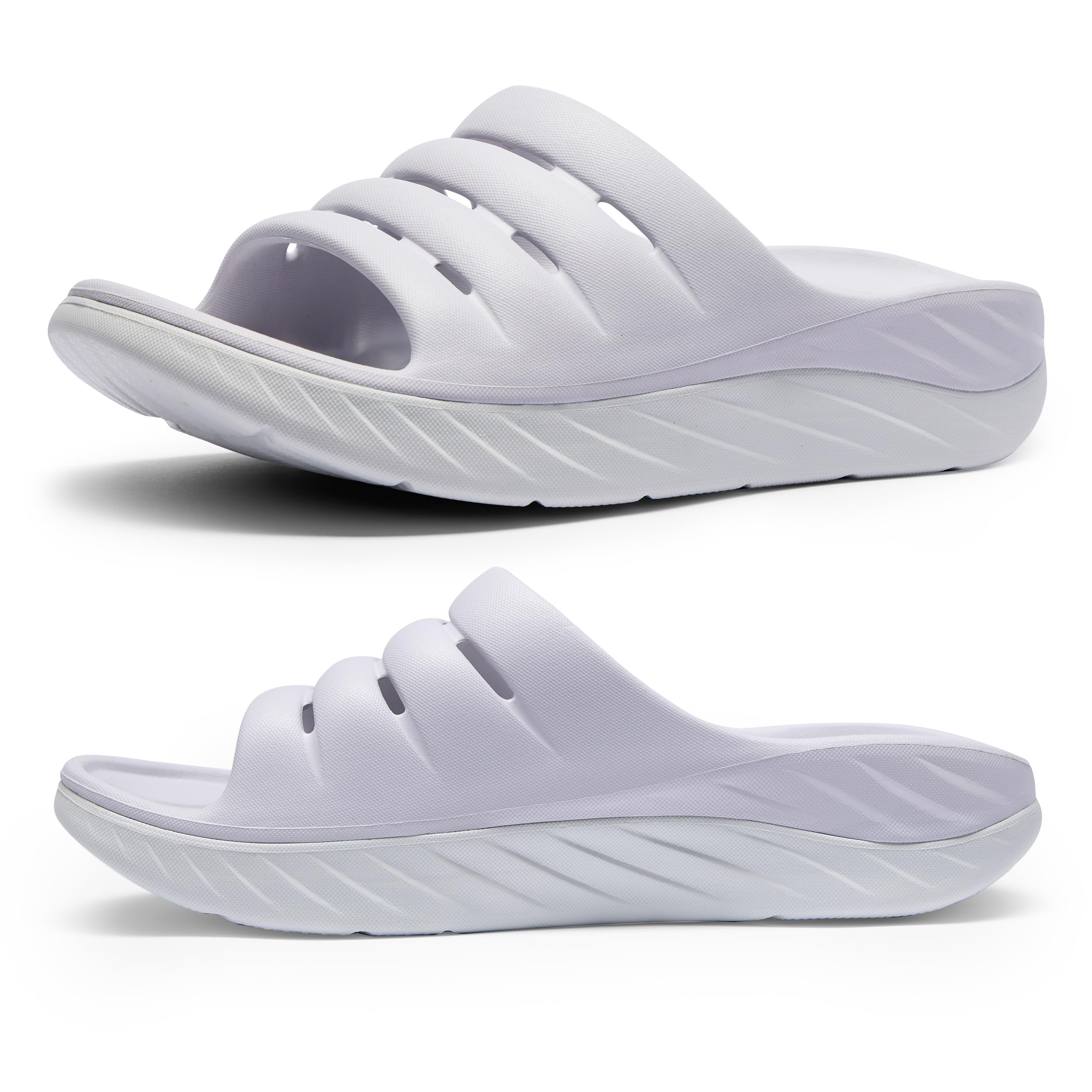 AIRHASRecovery Sandals for Men and Women Orthotic Plantar Fasciitis Sandals with Arch Support Unisex Open Toe Slides with Cushion