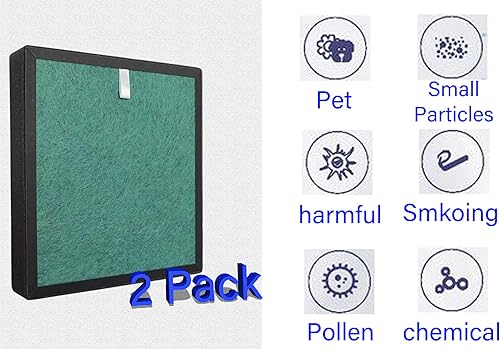 Miniatura 4 de Filtro de repuesto compatible con Elechomes A3B H13 True Hepa FIlters para Elechomes A3B, A3B WIFIOlansi KJ200-A3B Habitat 280a(e) Purificador de