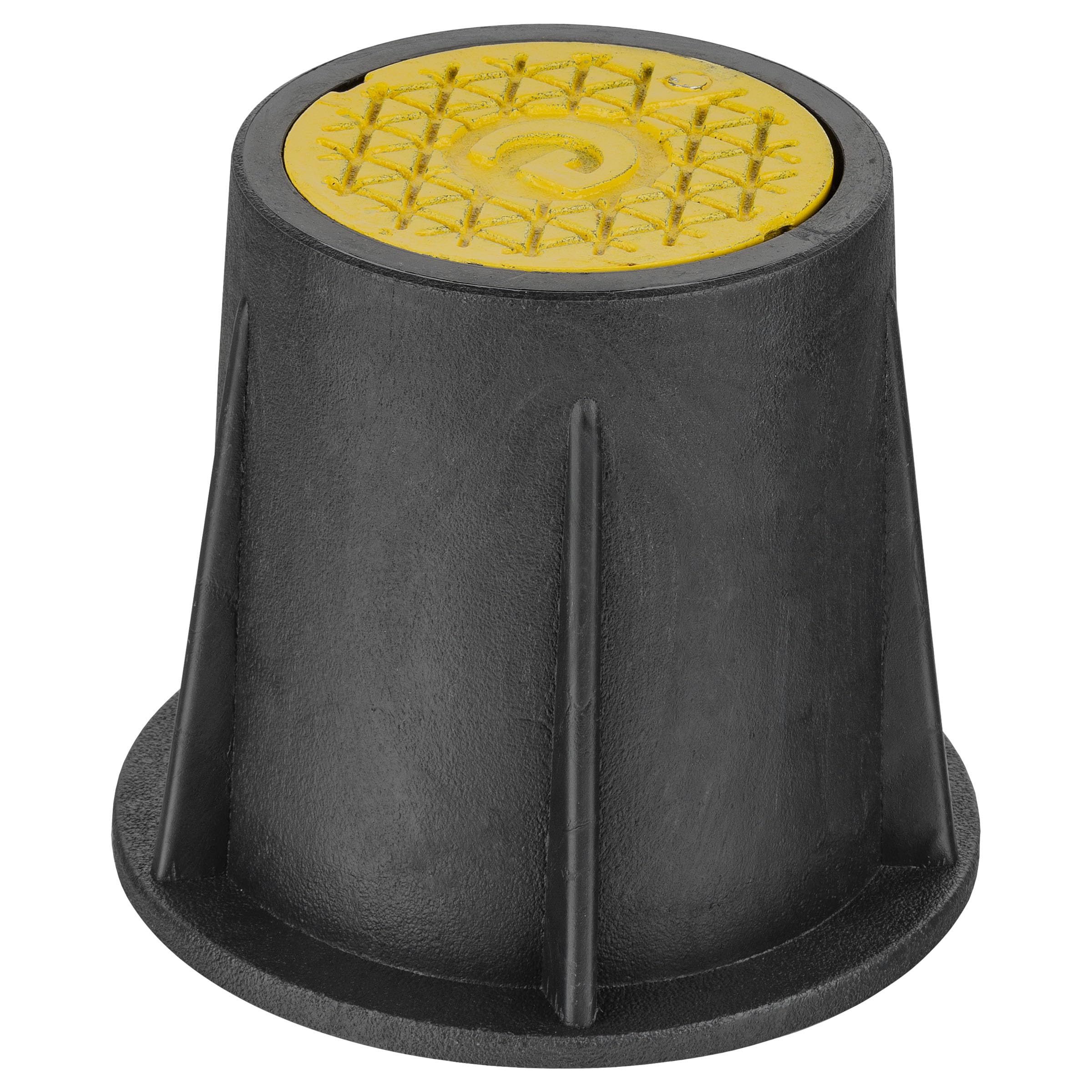 Gas Stop Tap Box Surface Box Stop Cock Box Valve Box with Cast Iron Lid h=150mm Black