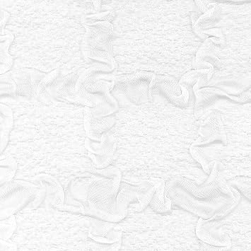 Kiyohara TF-76C Trend Fabric Embossed Lattice 45.3 inches 115 cm Width x 19.7 inches 50 cm Cut W White