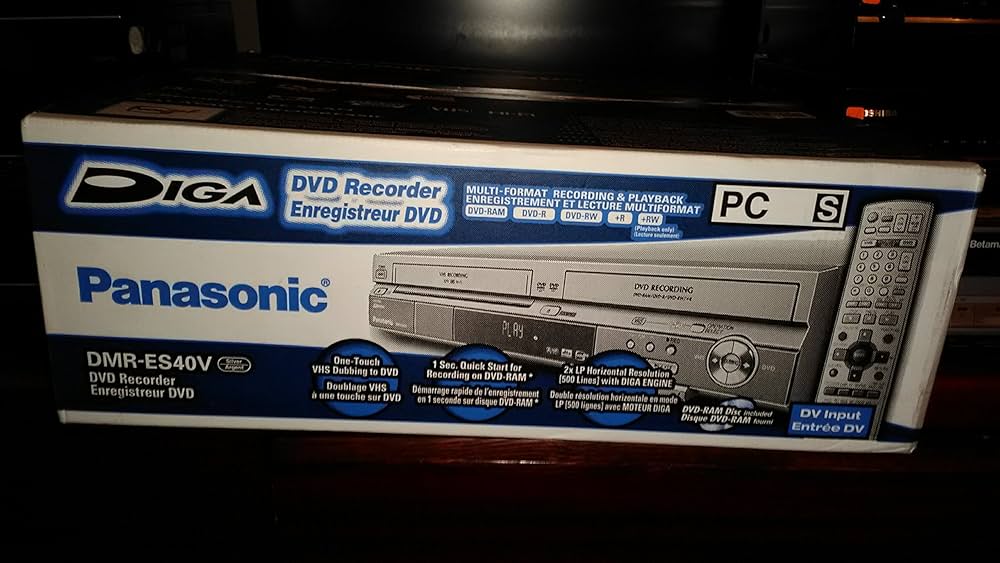 Panasonic  VHS ・DVDレコーダー Panasonic DMR-ES40V Diga Hi Fi DVD VCR Combo Player Recorder