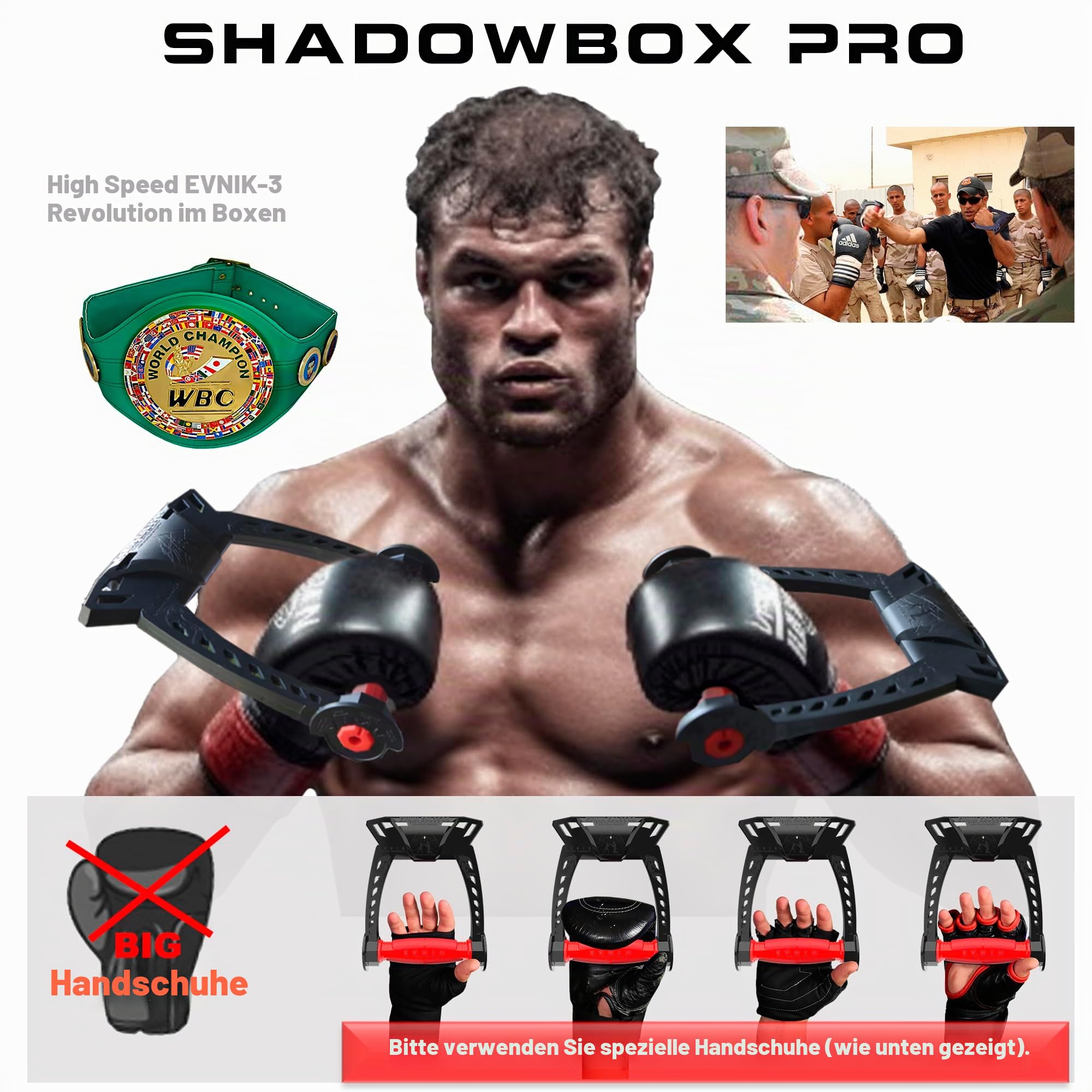 Evnik-3 Hochgeschwindigkeits-Simulator – ShadowBox Pro – Präzisions-Schlagtraining – meisterhafte Knockout-Power – verbessert die Boxfähigkeiten – elastische Ballistik-Methode, ideales