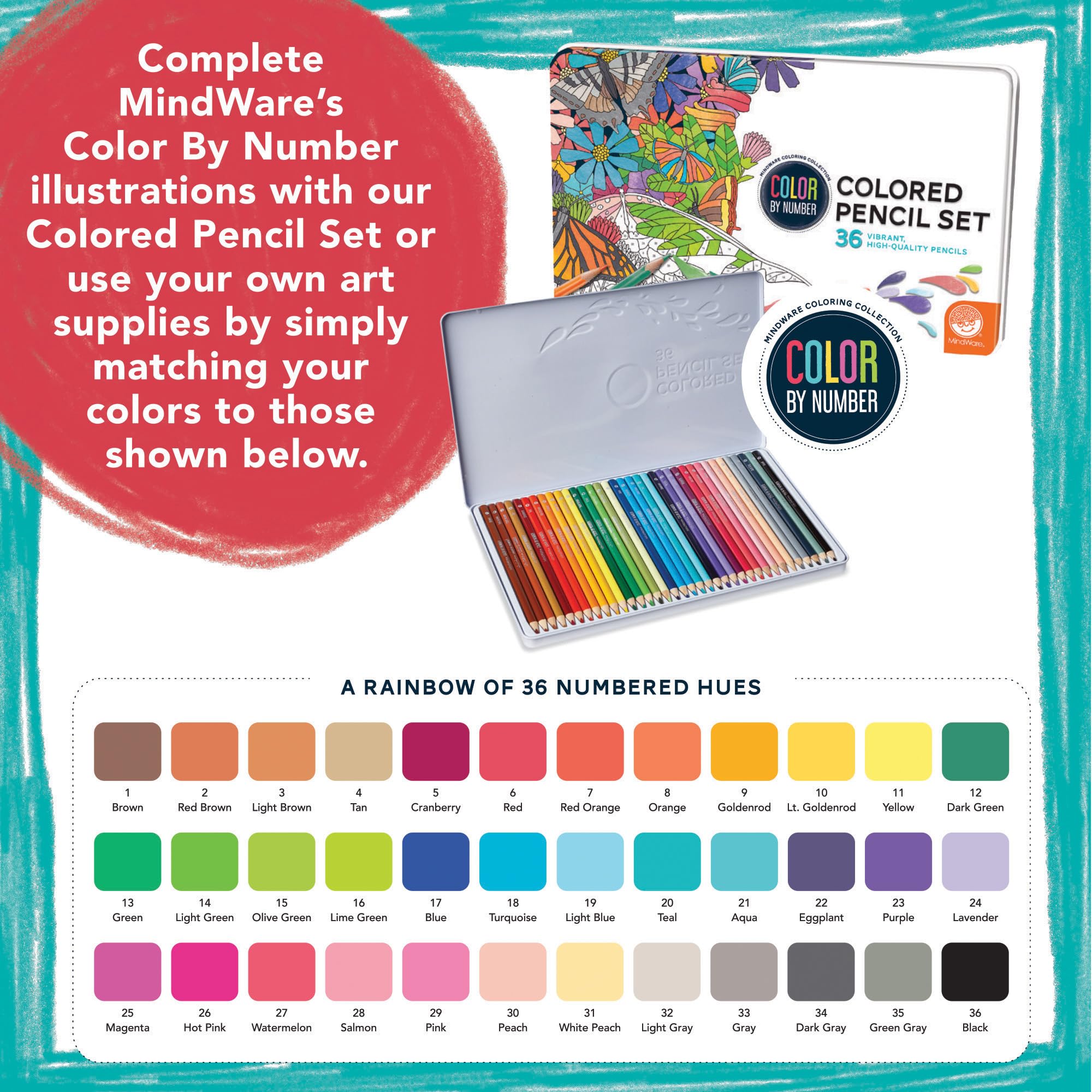 Amazon.com: MindWare Color by Number Mystery Mosaics: (Book 3