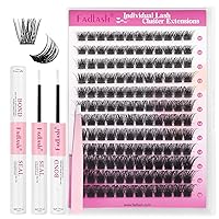 Vista 14 de FADLASH Pegamento de pestañas resistente y sellado impermeable 12ml Pegamento de pestañas en racimo para racimos de pestañas Fuerte adhesión