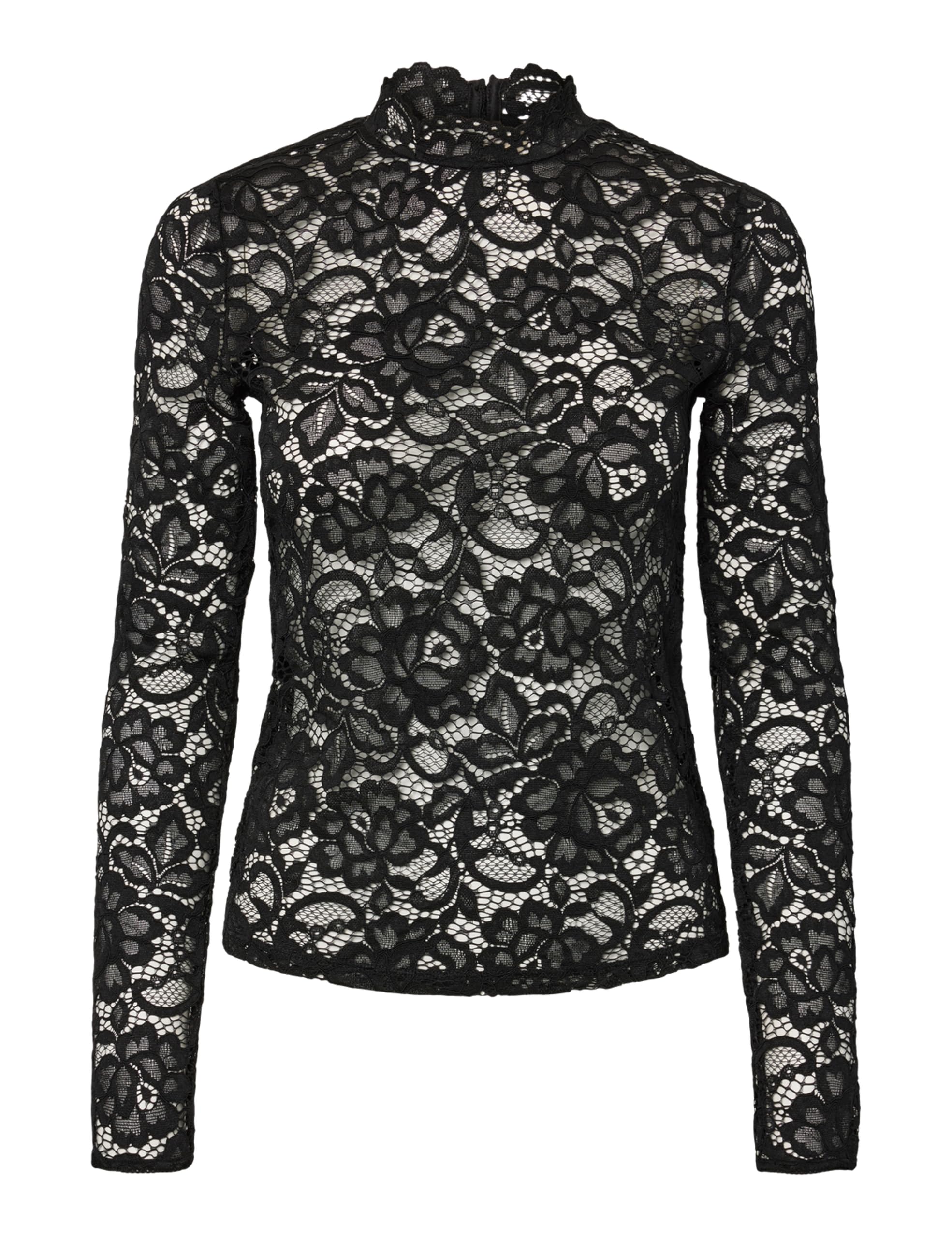 YAS Damen Yaslacey Ls Lace Top S. Noos Yaslacey Ls Lace Top S. Noos (1er Pack)