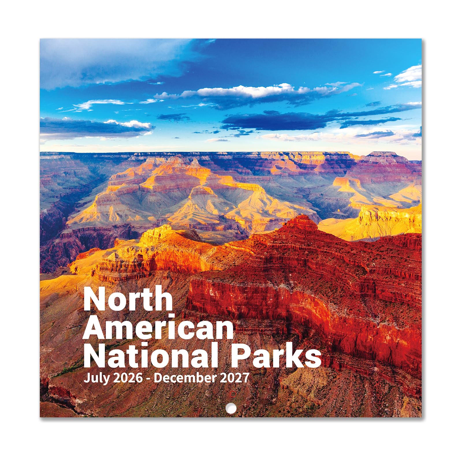 Calendar 2026-2027 - Jul 2026 to Dec 2027 - National Parks Wall Calendar 2026-2027, 18 Monthly Calendar 12" x 24" (Open), Hanging Hook, Blocks and Holidays - Beautiful National Parks