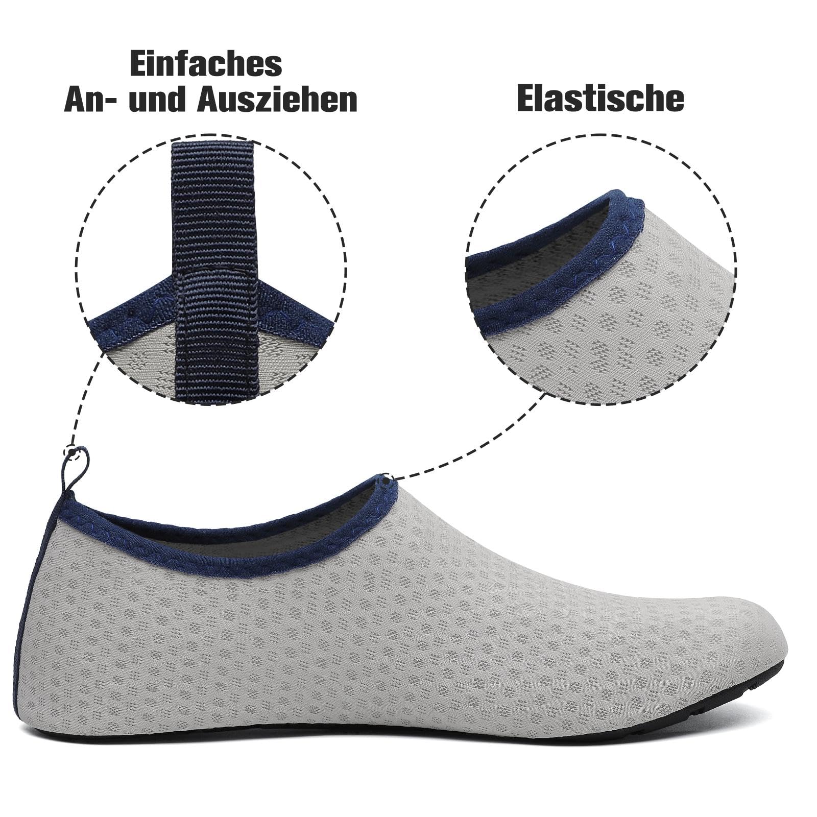SAGUARO Scarpe da Scoglio Uomo Donna Scarpette Scoglio Leggere Scarpe Mare Asciugatura Rapida Scarpette Mare Scarpe Spiaggia Antiscivolo Scarpe per Acqua Immersione Surf, Gr.36-47 EU