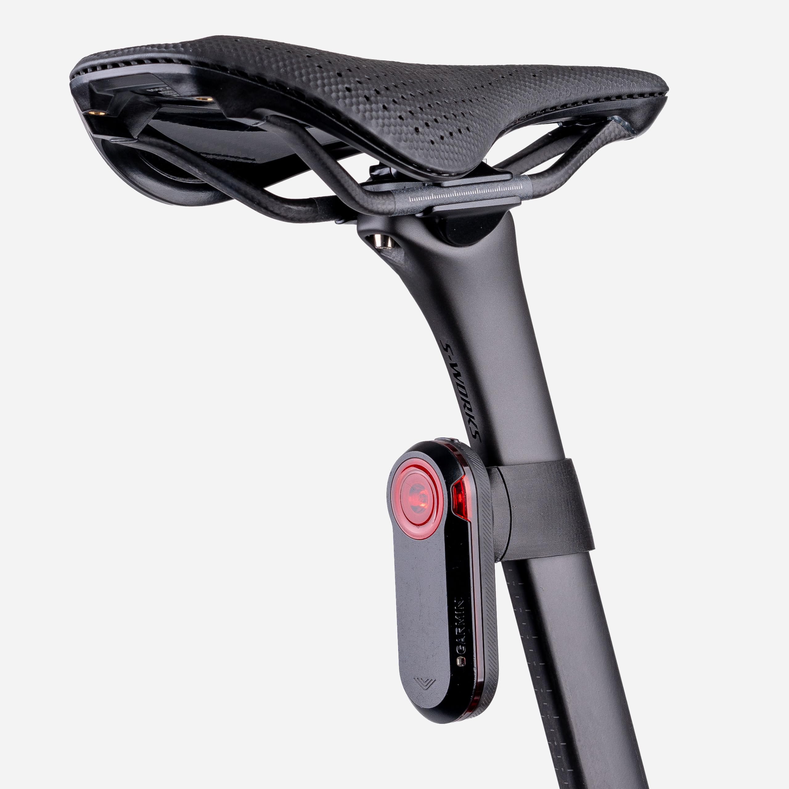 Supporto per reggisella - per localizzatore GPS - per Garmin Varia 515 Reggisella, compatibile con Specialized Tarmac SL8 Pro, Fissaggio a morsetto