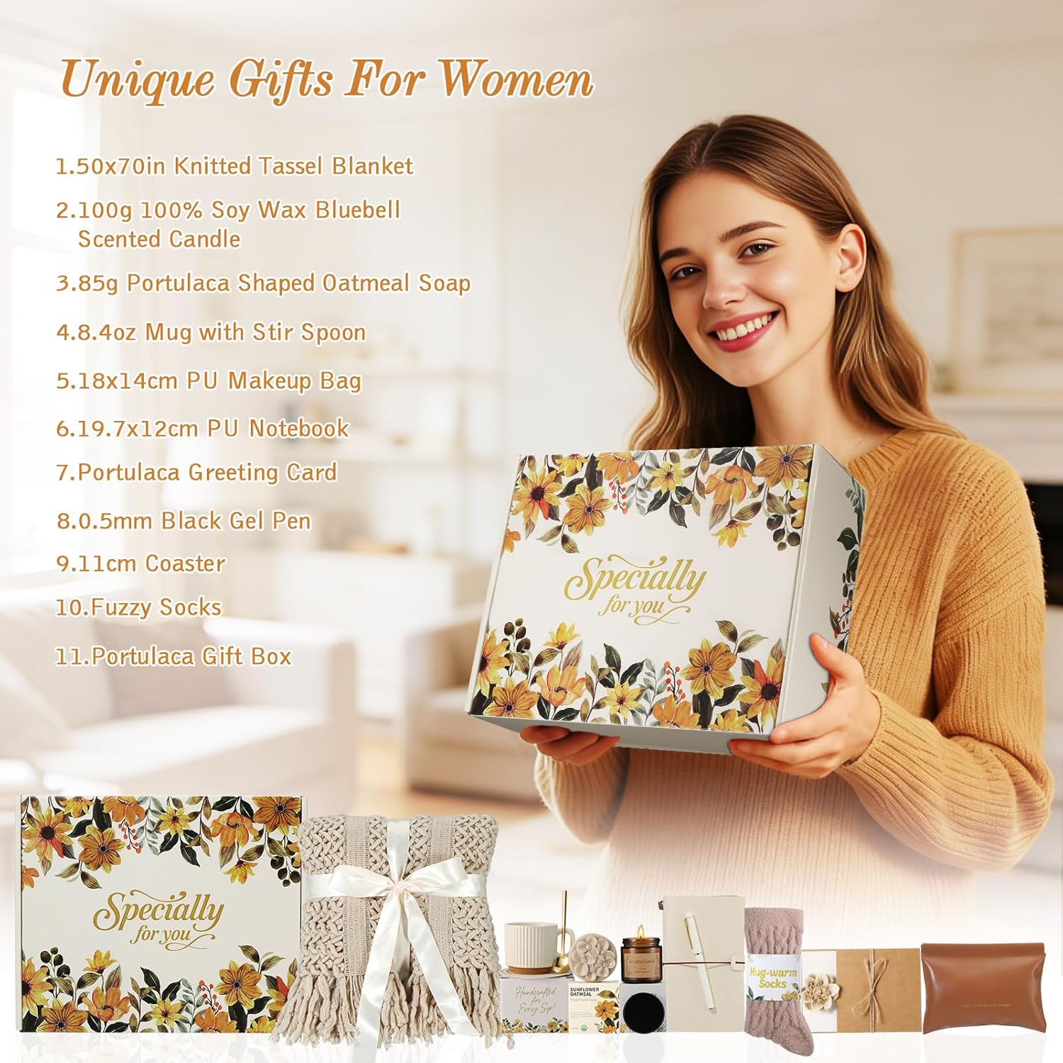 Self Care Gifts for Womens Birthday Gift Get Well Soon Gift - Sympathy Gift Baskets for Women Care Package, Thinking of You Gifts for Her Mom Wife Daughter Sister Girlfriend Best Friend - Image 2