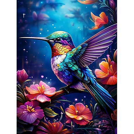 Affordable Diamond Art for a Captivating Hobby: Discover the Enchanting Hummingbird 5D Diamond Painting Kit