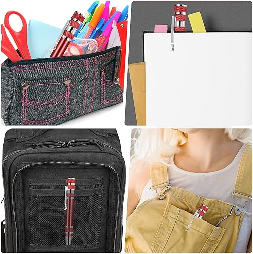 Miniatura 7 de Destornillador de bolígrafo de 4 piezas, 8 en 1, destornillador de bolsillo multiherramienta, juego de mini destornilladores, herramienta práctica,