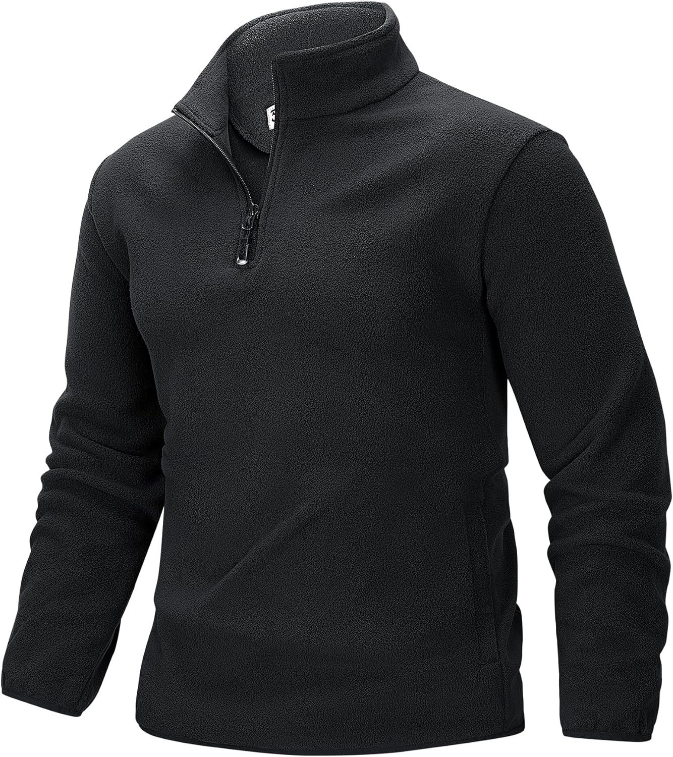 33,000ft Men's Quarter-Zip Polar Fleece Jacket, Long Sleeve Half Zip Fleece Pullover Sweaters Thermal Golf Sweatshirt