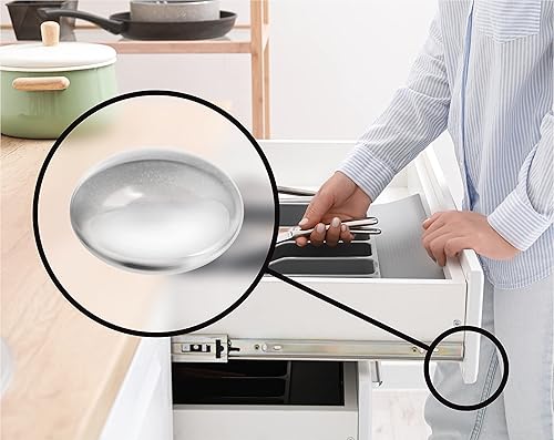 Miniatura 9 de Slipstick Parachoques de puerta de gabinete premium de 38 pulgadas, almohadillas adhesivas transparentes redondas, topes de gabinete, parachoques de