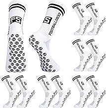 Apricitie 6 Paar Fussball Socken Kinder, Fußballsocken Anti Rutsch Grip Jungen Fußball Socken Rutschfeste Sportsocken für Fussball Basketball Laufen