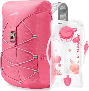 Kids Hydration Backpack Water Backpack with 1.5L Hydration Bladder Lightweight Insulated Hydration Pack for Festivals Raves Hiking Biking Climbing Running 10L Capacity