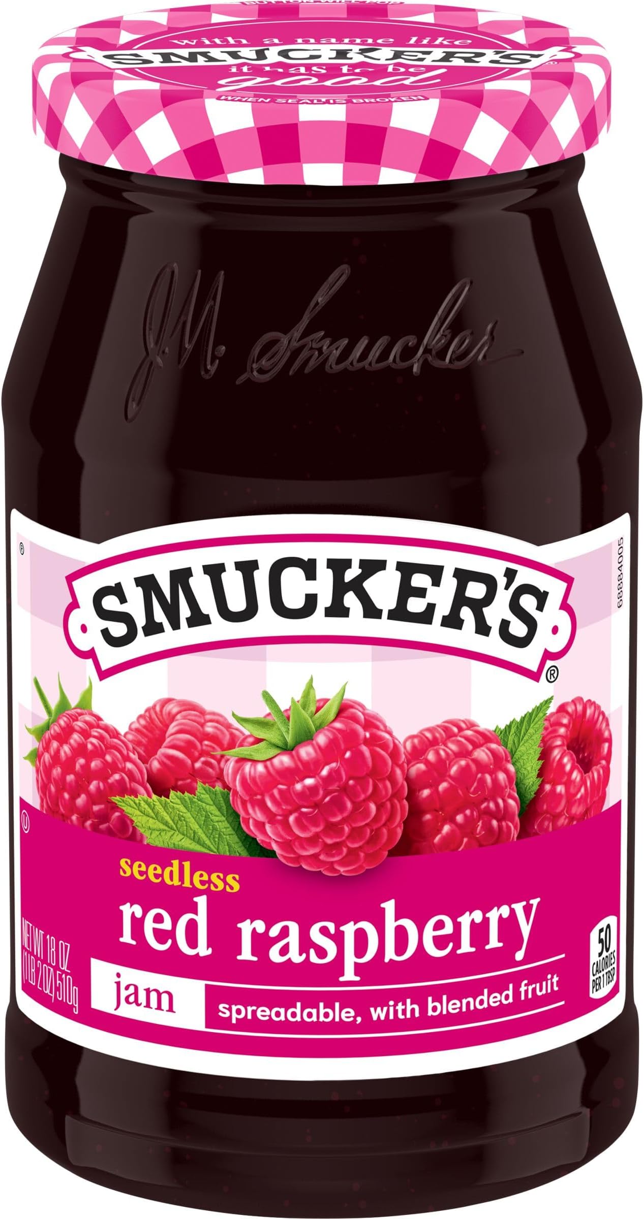 Smucker’s Seedless Red Raspberry Jam, 18 Oz. Jar