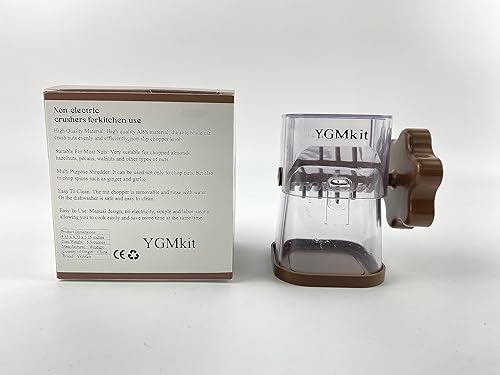 Miniatura 4 de YGMkit - Mini picadora, herramienta manual de trituradora de alimentos, picadora manual compacta para verduras, frutas y nueces