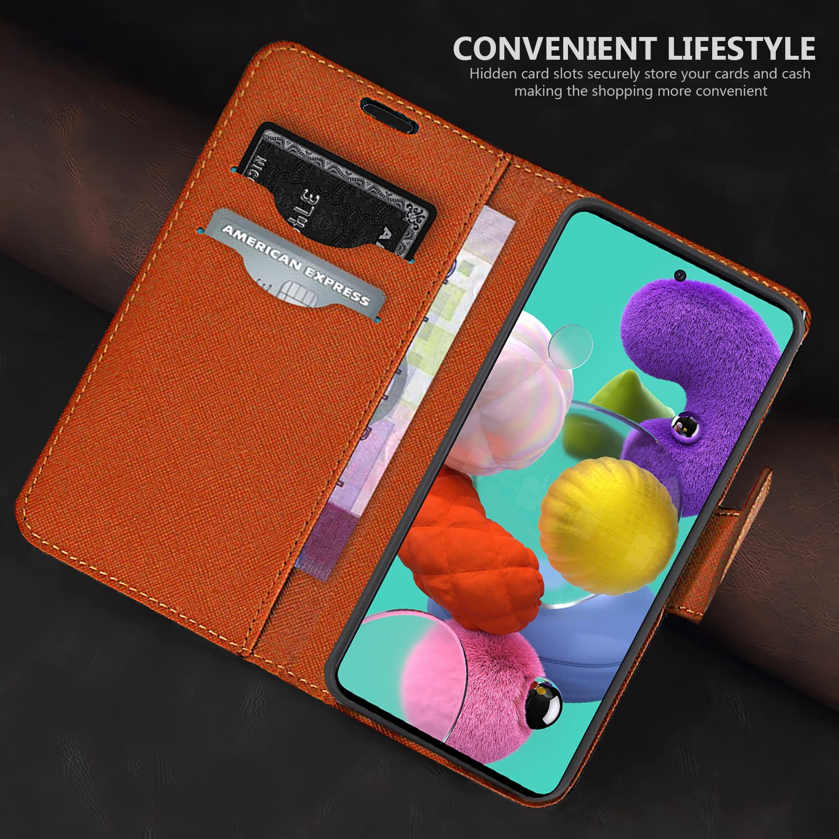 Uposao Compatibile con Galaxy A51 Custodia per Cellulare Cover