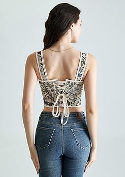 新品未使用タグ付きThe virgins corset blouse Scarlet Darkness Women Victorian Corset Jacquard Strap