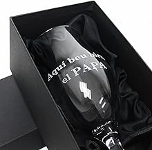 Personalised laser engraved glass beer glass with the design you want to enjoy at any event (1 glass + individual case)