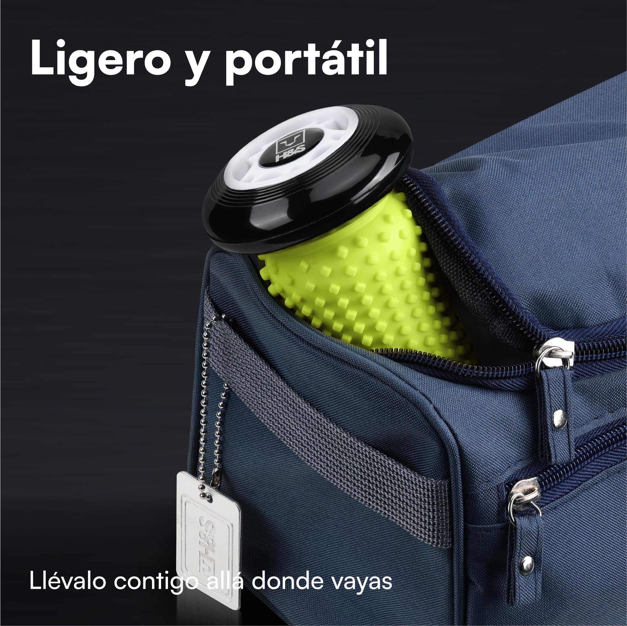 H&S Rodillo Fascitis Plantar y Dolor de Arco - Masajeador de Pies Contorneados - Alivia el Estrés - Rodillo Masaje Pies para Fascitis Plantar Hombre y Mujer