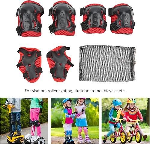 Miniatura 4 de OUKENS Juego de rodilleras para niñosjóvenes, coderas, muñequeras para niños de 5 a 16 años, equipo de protección infantil para patines de ruedas,