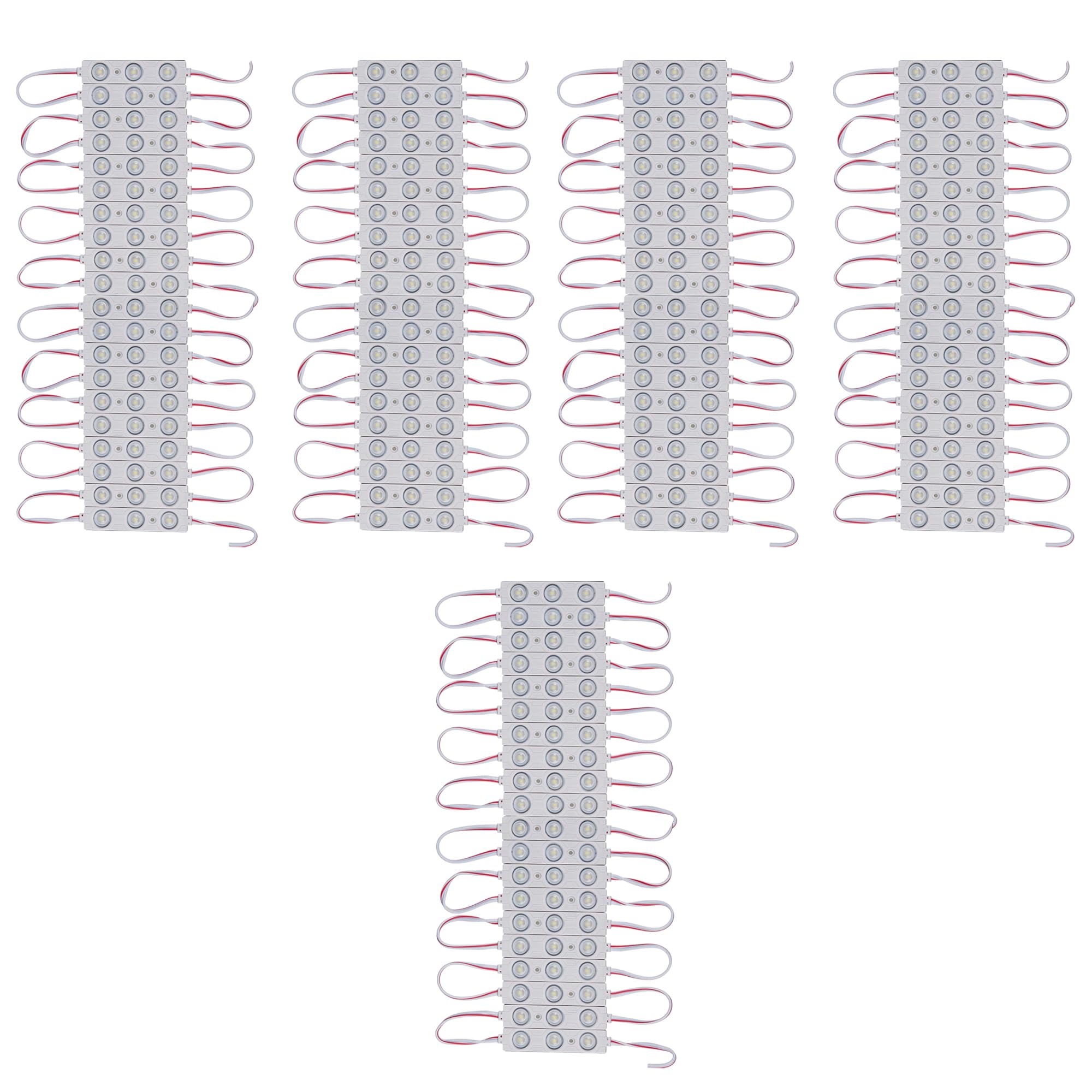 100 Pack 3000K Warm White 12V LED Modules for Van Interior Lights โ image 1