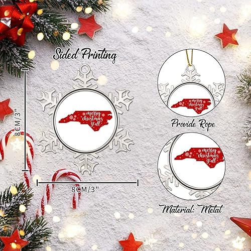 Miniatura 10 de Adorno de metal para árbol de Navidad de los Estados de Minnesota, adorno de Navidad para niños, decoración patriótica de Navidad del estado de EE.