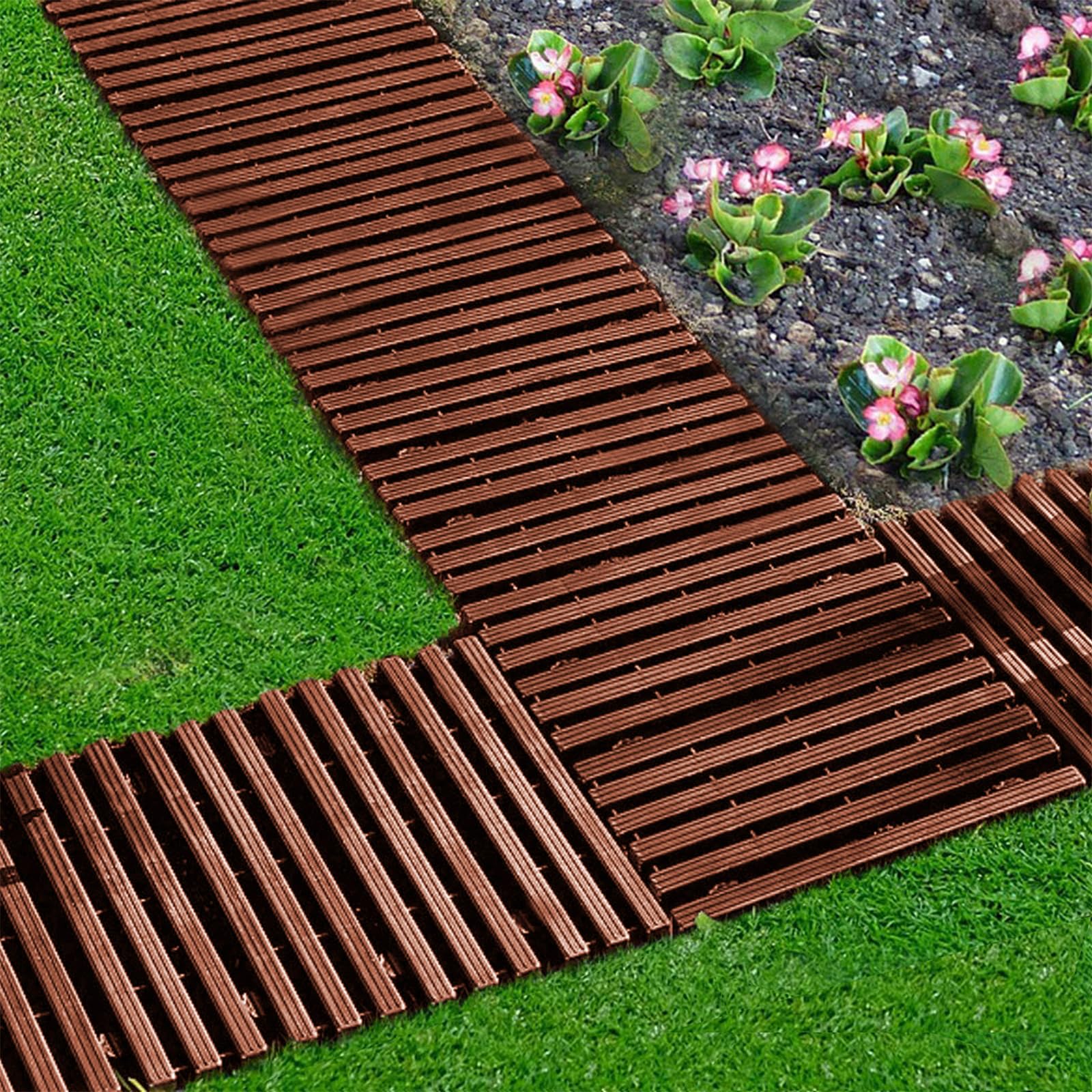 HTI living Rollweg Nessa Gehweg Gartenweg leicht zu verlegen 64 Stück