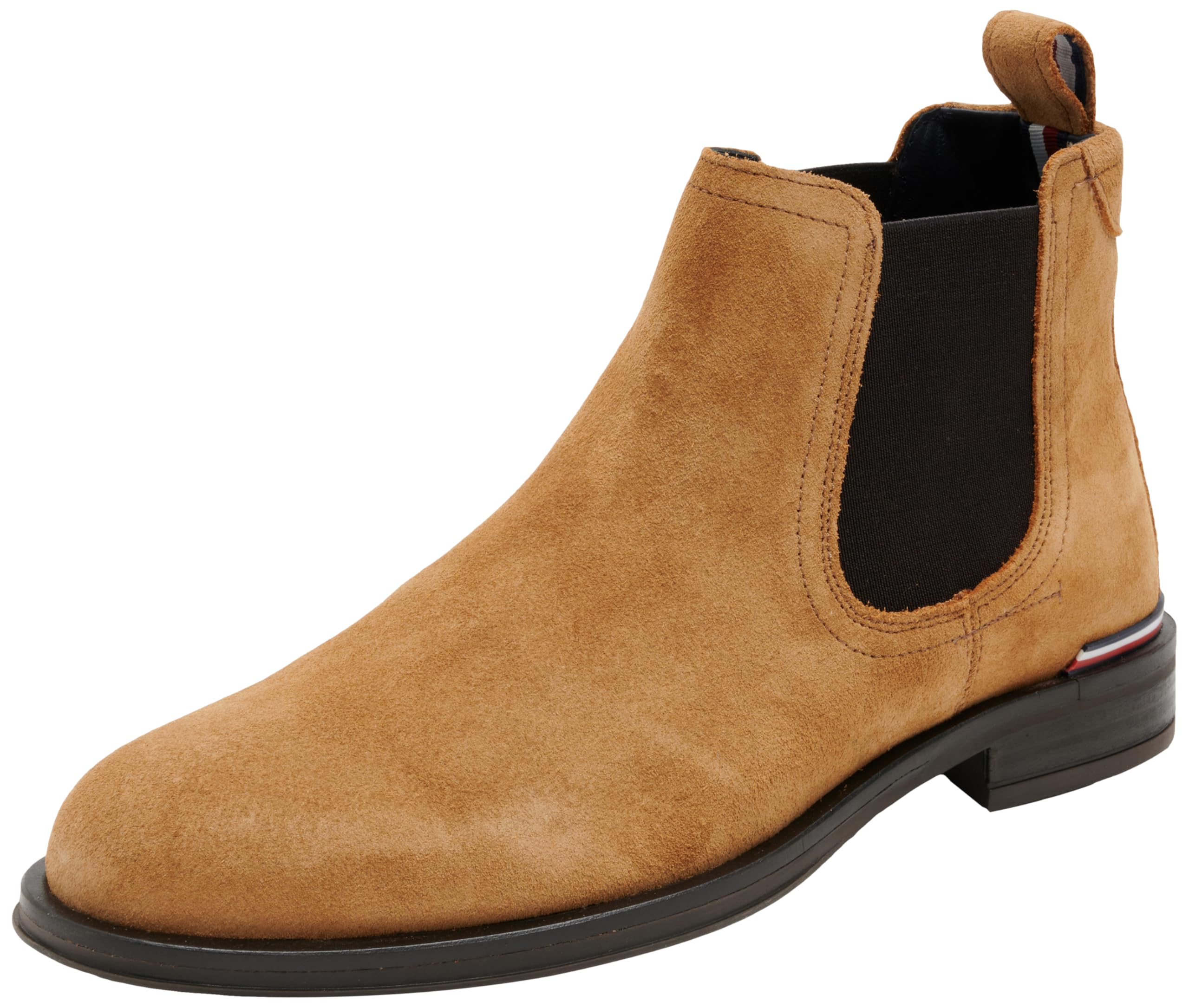 Tommy Hilfiger Hombre Botas de Caña Baja Core Suede Chelsea de Ante