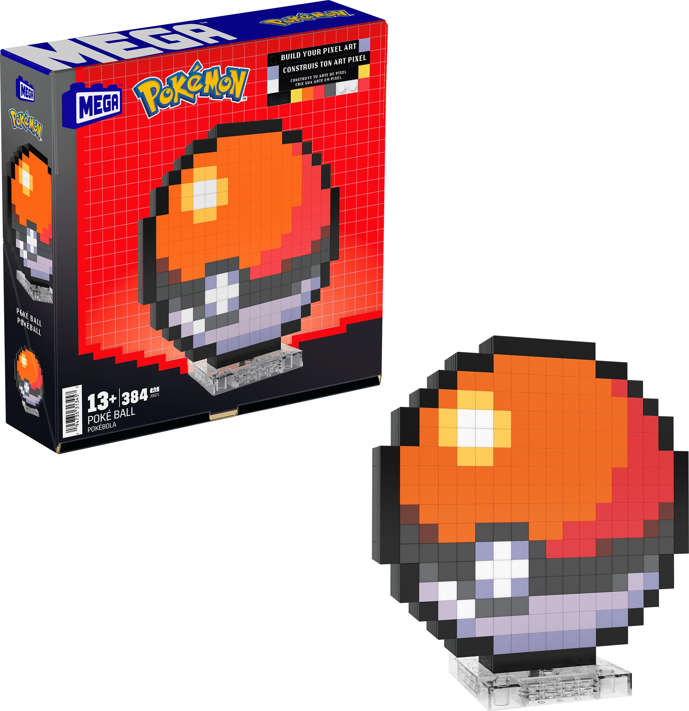 MEGA Pokébal pixel building set