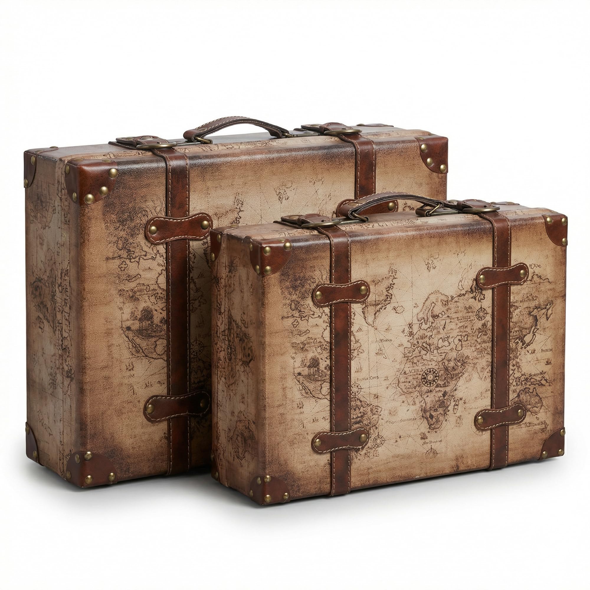 Amazon.com: Vintiquewise(TM Old World Map Leather Vintage Style