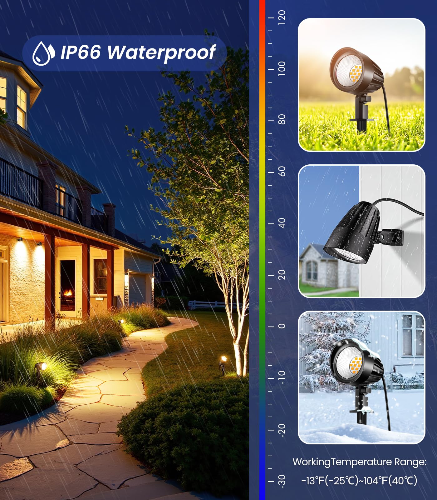 CLV Faretti Da Giardino Con Picchetto 9W 680LM Faretto Led Da Esterno 2700K | Bianca Calda Lampade Da Esterno Alluminio Luci Da Giardino Da Terra IP66 Impermeabile Per Cortile Alberi Sentieri Patio