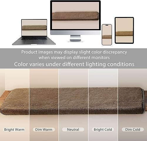 Miniatura 5 de PURE ERA - Alfombras para peldaños, de felpa suave, con bordes redondeados, de interiores, aptas para mascotas, antideslizantes, sin cinta, lavables